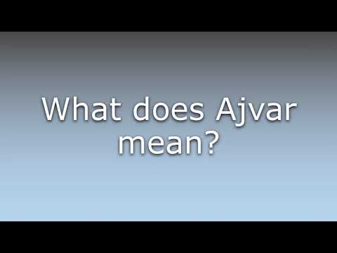 What does Ajvar mean?
