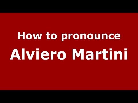 How to pronounce Alviero Martini (Italian/Italy) - PronounceNames.com