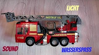 Feuerwehr FIRE HERO von Dickie Toys  |  Sound, Licht, Wasserspritze | Firetruck