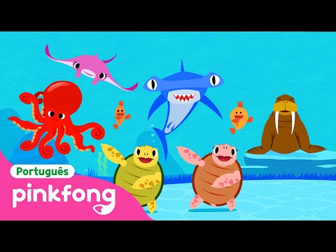 Mexa-se Como os Animais Marinhos | Animal do Mar | Pinkfong, Bebê Tubarão! Canções para Crianças