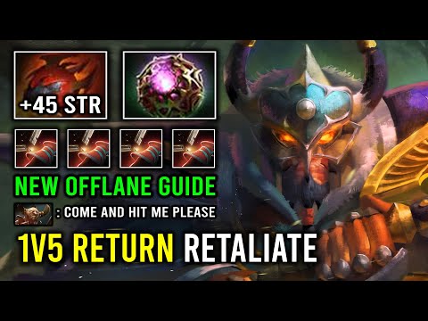 NEW Offlane Centaur Guide 1v5 Return DPS Octarine Core Heart Max Shard Double Edge STR Dota 2