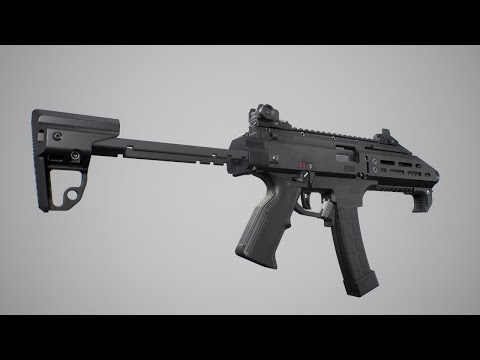 UE Assets: Discharger SMG (Scorpion EVO 3 A1) FPS Animated Weapon [UE4, UE5]