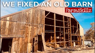 We fixed an old barn