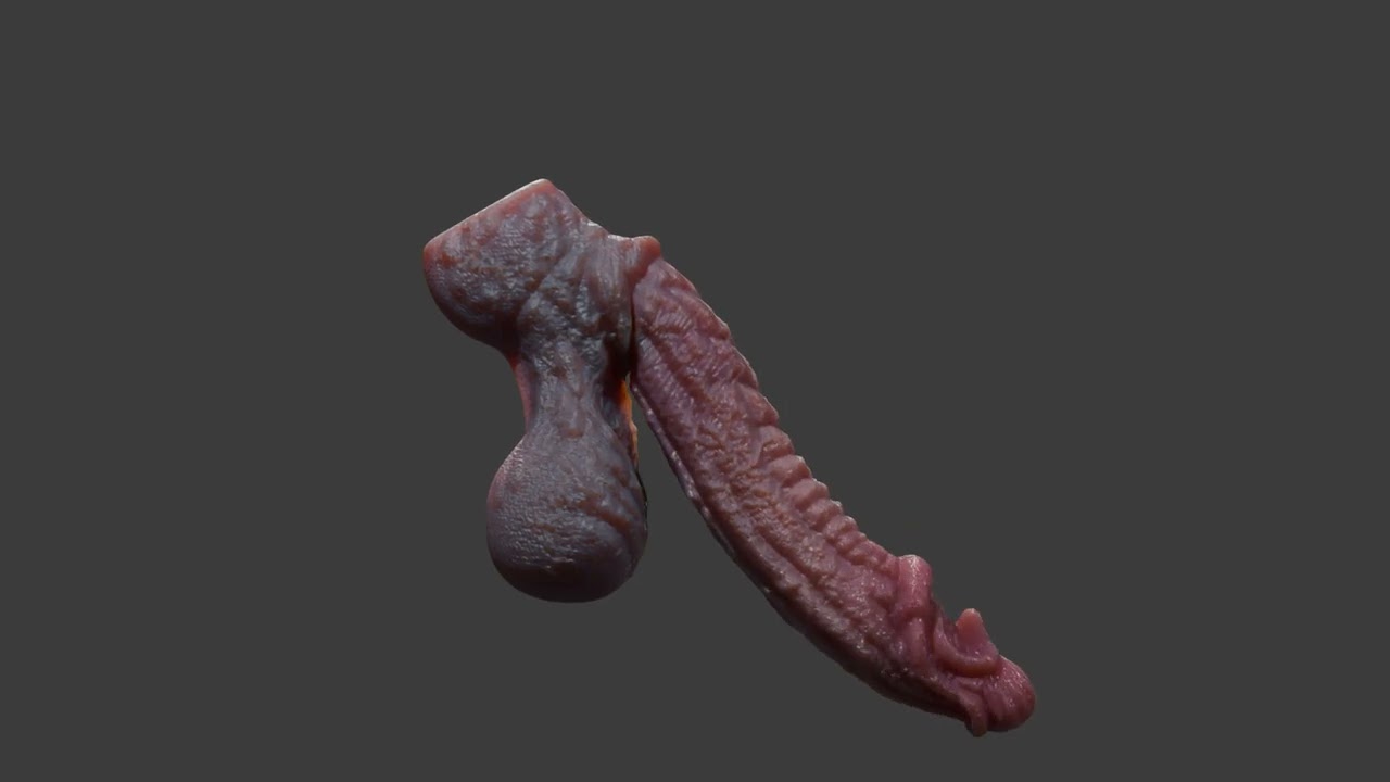 Birmal Monstro P&ecirc;nis Sextoy Lowpoly Modelo 3D