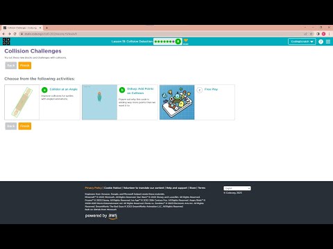Code.org Lesson 19 Collision Detection | Unit 3- Interactive Animations and Games | Full Answer