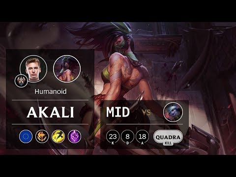 Akali Mid vs Tristana - EUW Challenger Patch 9.24