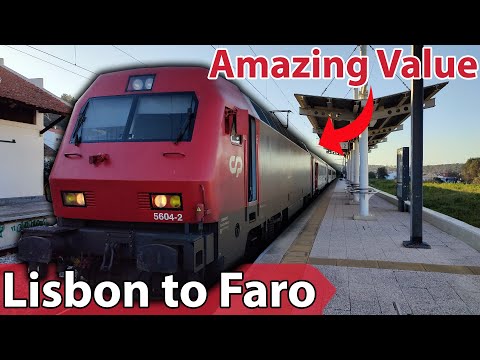 Portugal's CHEAP and COMFY Intercity trains from Lisbon to Faro (Algarve) onboard CP Comboios