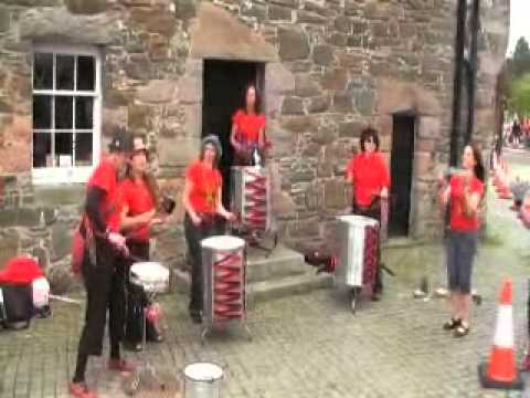 The Samba Sisters in Kirkcudbright