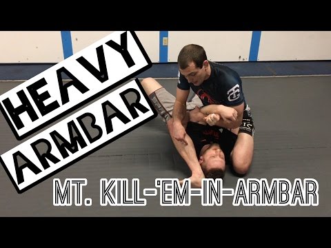 How to finish the HEAVIEST arm bar from mount BJJ | "Mount Kill-'Em-In-Armbar"