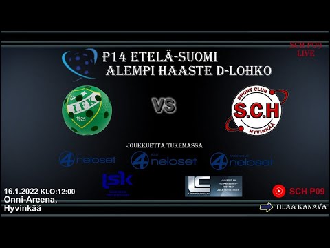 Haastajasarja P14 GrIFK Green - SCH Hurrikaanit 16.1.2022 LIVE