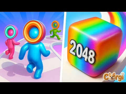Layer Man 3D VS Jelly Run 2048 - All Levels Satisfying Walkthrough Gameplay