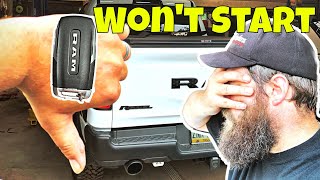 2019 Ram No Key Fob Detected