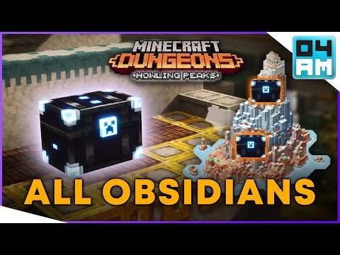 ALL SECRET OBSIDIAN CHEST Locations For Minecraft Dungeons: Howling Peaks DLC