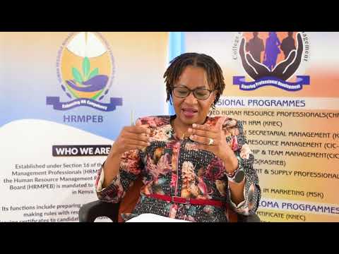 CHRP Margaret K. Kinyanjui, CHRM Principal  Interview with HRMPEB.
