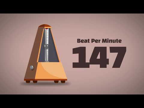 147 BPM Metronome [1Hour]