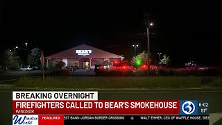 VIDEO: Firefighters called to Bear's Smokehouse in Windsor