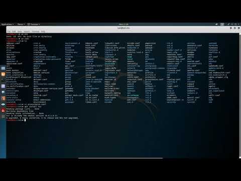 navigazione anonima attraverso le funzioni proxychains con kali linux 2019.3