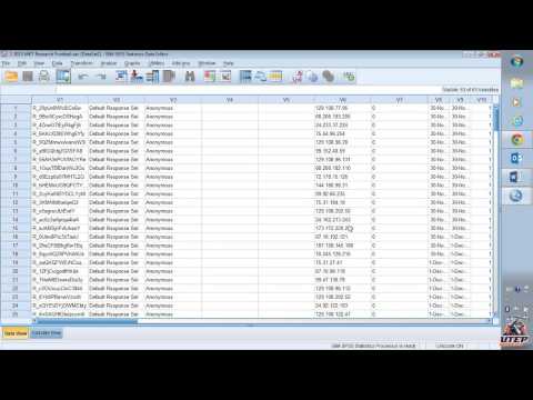 Getting Started with SPSS