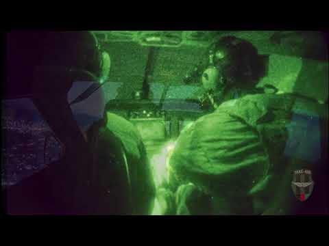 Afghanistan Air Force performs night aerial resupply drop