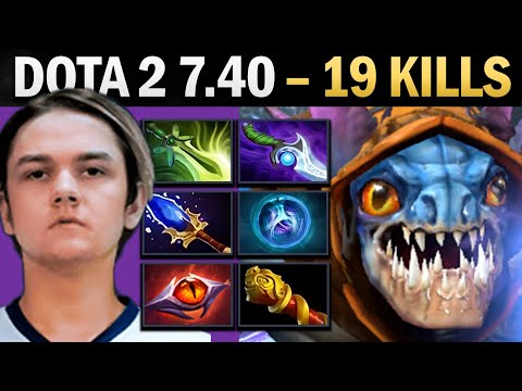 Slark Pro Carry with Diffusal and 19 Kills - Gameplay Dota 2