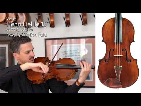 (sold) J.J. Hamilton Doyles viola, 16.5", circa 1950, England / Cristian Fatu / Metzler Violin Shop