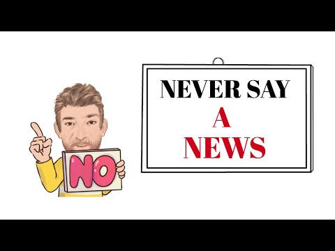 English Tutor Nick P Common Error (8) Never say a News - Animated
