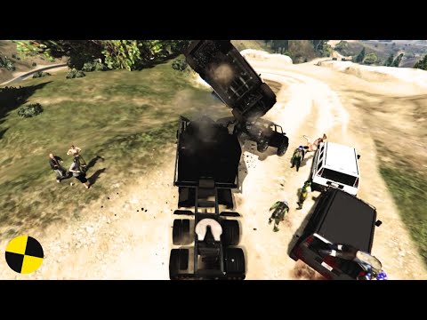 GTA 5 Phantom Wedge Truck Crashes Ep.29 Impact Compilation - Destruction | Crashstation