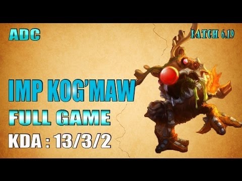 LGD Imp Kog'maw vs Ezreal ADC - Pentakill - Full Game (Sep 22, 2016)