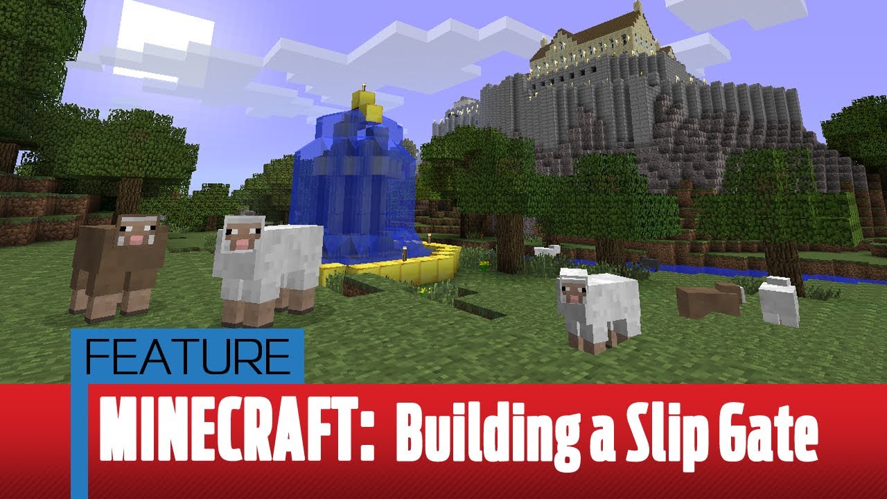 PC Gamer - Minecraft Halloween Update - Building a Slip gate - YouTube