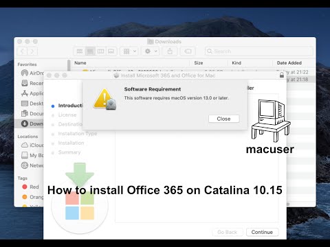 How to install Office 365 on legacy version of macOS Catalina 10.15  #tech  #office