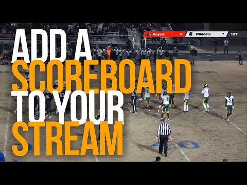 HOW TO ADD A WORKING SCOREBOARD TO YOUR LIVE STREAM - Live Score App
