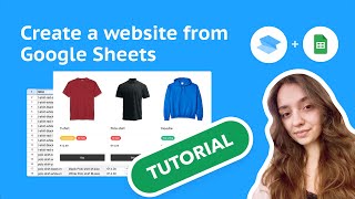 Сreate a website from Google Sheets in 15 minutes