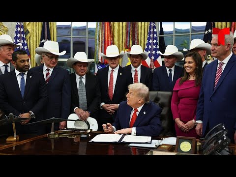 Trump welcomes the legendary ‘Miracle on Ice’ hockey team | Telemundo English