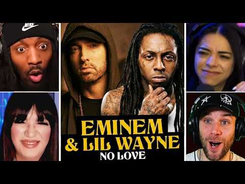 When Eminem took the Crown Back from Lil wayne 🔥 | Eminem & Lil Wayne - No Love Reaction Mashup