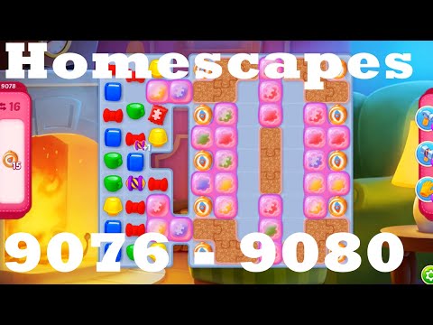 Homescapes Level 9076 - 9080 HD | 3 - match game | gameplay | android | ios | 9077 | 9078 | 9079
