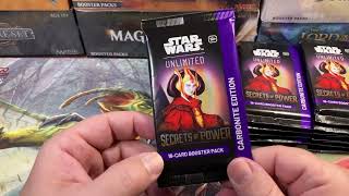 Carbonite Boxes Are So Much Fun To Open! Secrets Of Power Star Wars Unlimited SWU SEC Unboxing