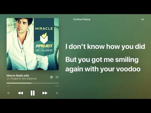 JV Project ft. Eric Solomon - Miracle (Radio Edit) Lyrics