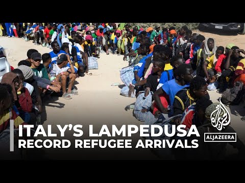 Italy's Lampedusa appeals for assistance after thousands of refugee arrivals