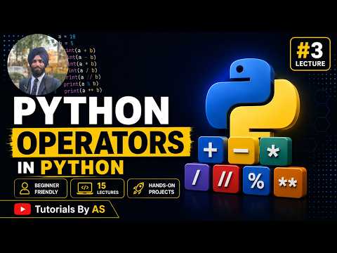 Python Tutorial 3 Operators In Python Arithmetic Operators And More Tutorials By As