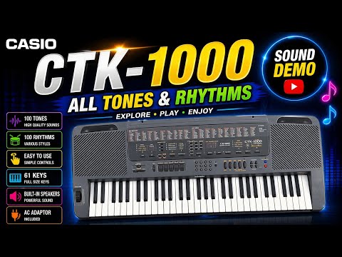 Casio CTK-1000 with adapter image 11