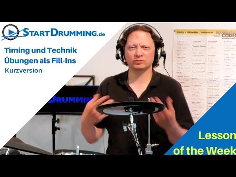 Schlagzeug lernen - Timing und Technik Übungen als Fill Ins - Kurzversion
