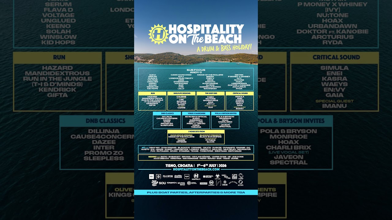 SUN SEA, AND 100+ DNB ARTISTS 🌞 #dnb #festival #drumandbass