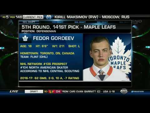 2017 NHL Draft: Fedor Gordeev - June 24, 2017