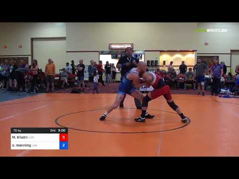 2018 Marine Corps US Open/Masters B Greco Roman 70 Semis - Mukesh Khatri (Inde) Vs. Norman Manning