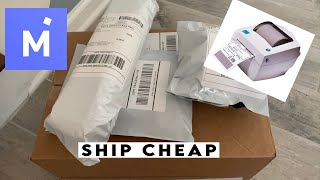How to Ship Yourself With Mercari FOR CHEAP using a thermal printer *FAST