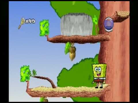 SpongeBob SquarePants: SuperSponge (PS1): Ch. 1- Sandy's Tree Dome (Walkthrough)