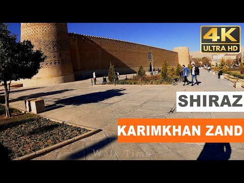 IRAN, SHIRAZ , Karim Khan Zand Citadel Tour Walk | 4K | 2022 |