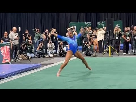 Jordan Chiles scores perfect 10 on floor - UCLA gymnastics 2026