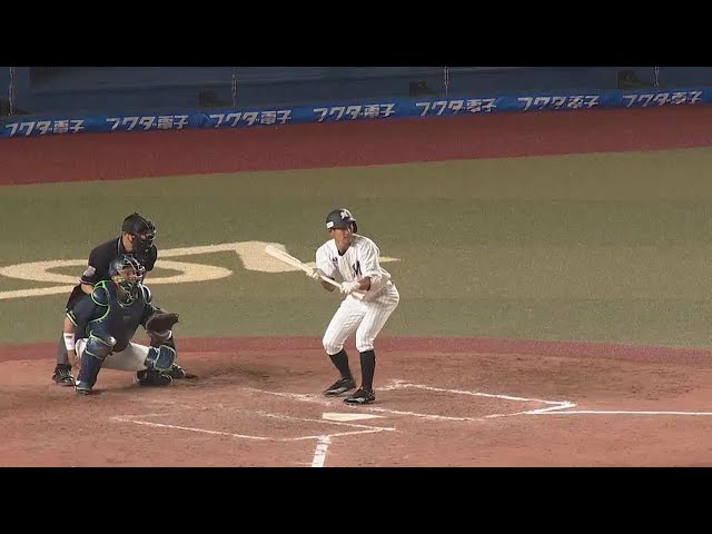 【5回裏】マリーンズ・荻野貴 華麗なバントで同点を呼び込む!! 2021/6/10 M-S