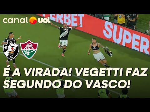 VASCO VIRA NO MARACANÃ! VEGETTI, DE CABEÇA, FAZ O SEGUNDO GOL CRUZMALTINO CONTRA O FLUMINENSE